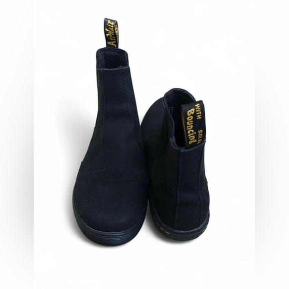 Dr Martens chelsea boots sneaker Makela black canvas US womens 9 Great Shape - Picture 4 of 11